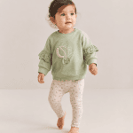 Conjunto bebé menina verde