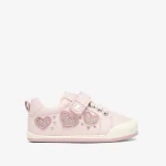 Sapatilhas Barefoot Rosa com Corações Glitter