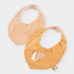 Pack 2 Babetes Reversíveis Mostarda – Boboli