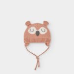 Gorro de Malha Rosa com Coruja e Orelhinhas – Boboli